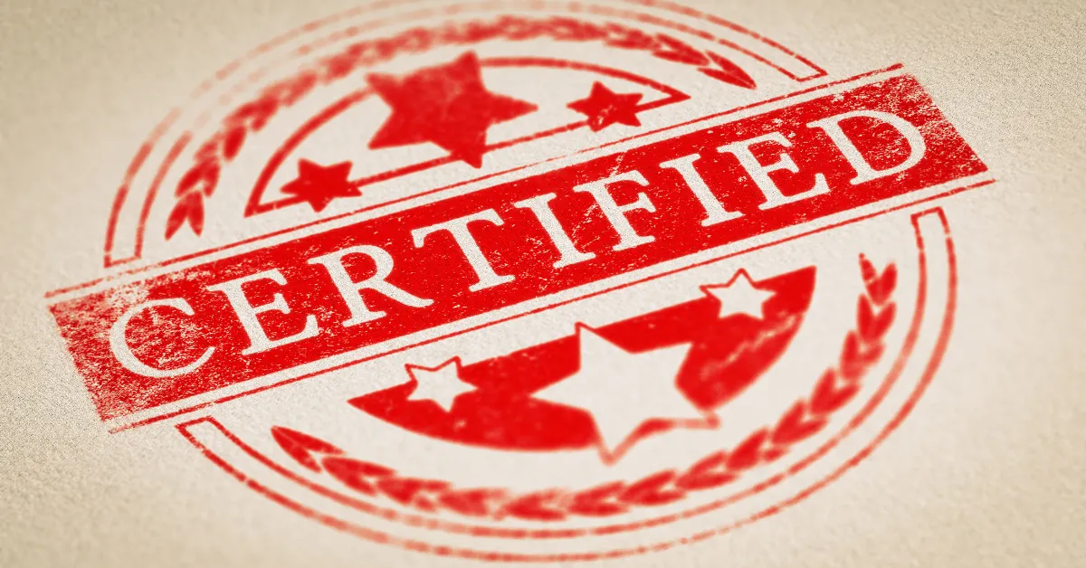 Trust with Cyber Essentials Certified Stamp